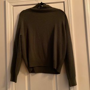 Vince. Olive Cashmere Turtleneck